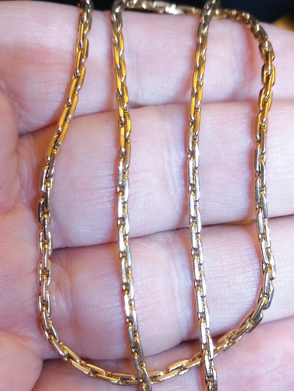 Sarah Coventry Gold Plated Vintage Chain 17" Long +4" Extension Chain